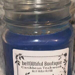 Caribbean teakwood 8oz candle